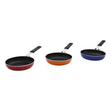 Imusa Usa 6  Mini Egg Pan En Rojo, Aluminio, Naranja O Azul.