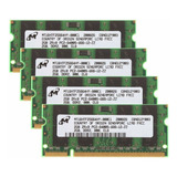 Memória Ram De Laptop 8gb 4x 2gb Ddr2 800mhz Para Micron
