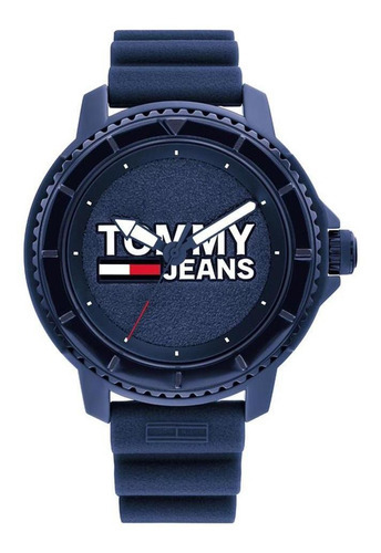 Reloj Tommy Jeans De Silicona Azul Para Hombre 1792000 Ss