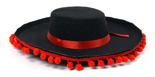 Sombrero Cordobes Tradicional Con Borlas España Disfraz 