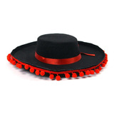 Sombrero Cordobes Tradicional Con Borlas España Disfraz 