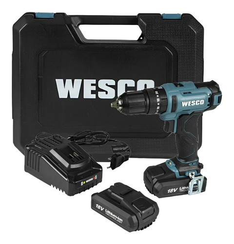  Parafusadeira E Furadeira Impacto 18v 2 Bat. Ws2390k2 Wesco