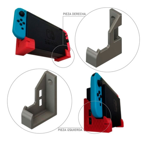 Soporte Base De Pared Para Nintendo Switch