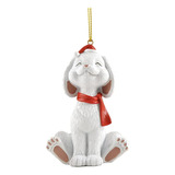 Figura Decorativa De Conejo Blanco Caprichoso De Navidad, C.