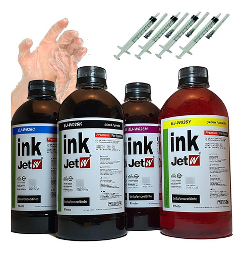 400ml Kit Jetw Tinta Recarga Cartucho 122 662 60 80 664 56