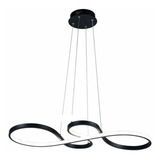 Lustre Pendente Led 40w Design Moderno Luz 3em1 Preto 110v/220v