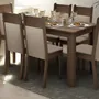 Juego Comedor Madesa Jaíne Mesa Tapa Madera 6 Sillas M\u002Fc\u002Fb Color Marrón\u002Fcrema\u002Fbeige Sintético | MercadoLibre