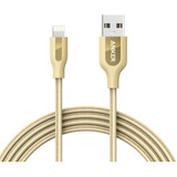 Anker Powerline Cable Carga Lightning Para iPhone iPad Trenzado Usb Anker Color Dorado