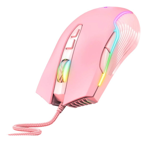 Mouse Gamer 6400dpi 7 Botones Y Luces Led Para Pc