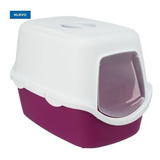 Bandeja Sanitaria Litera Cerrada Para Gato Premium 56x40x40 Color Morado