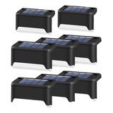 8pcs Luces Laterales De Piscina Solar, Luces De Escalera Que