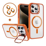 Kit Funda Case Con Magsafe Para iPhone + Mica Lentes Cámara