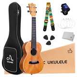 Kit De Ukelele Principiantes, Ukelele Concierto De Caob...