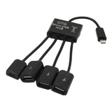 Adaptador Quatre En Un Micro Usb Otg Hub Para