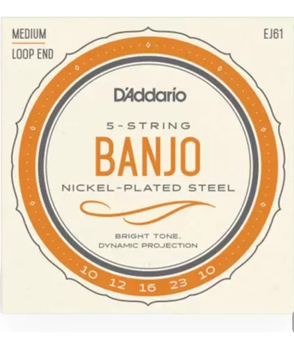 Corda Banjo D'addario 5 Strings