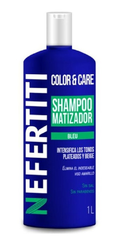 Nefertiti Color & Care Shampoo Matizante Bleu 1 L