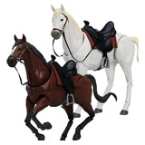 Figura De Caballo Articulado Para Posar Escala 1/12 22cm 