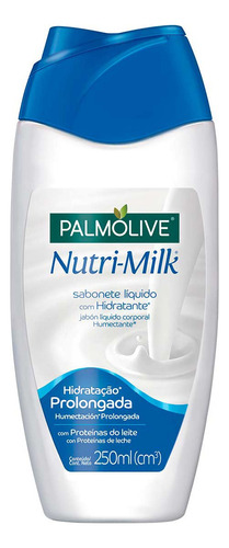 Jabón Líquido Palmolive Nutri-milk Humectación Prolongada Fragancia Natural En Botella 250 ml