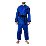 Uniforme Equipo Judo-gi Mediano Tramado Azul Shiai