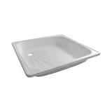 Plato Receptaculo De Ducha Acero Esmaltado 80x80 - Flowater 