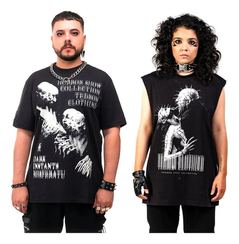 Kit De Camiseta Nosferatu Filme E Regata Hellraiser Algodão | Parcelamento sem juros