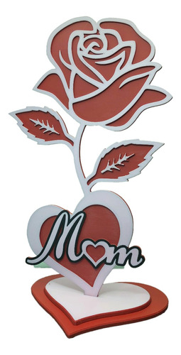 Regalo Dia Las Madres Rosa Corazón Mama Mom