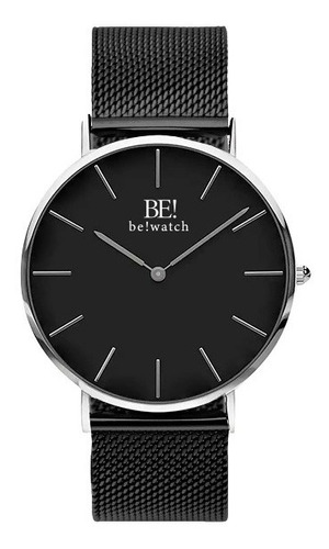 Relógio Bewatch Minimalista Preto Metal Los Angeles 40mm