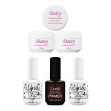 Kit Lirió Base Gel Polish Uv Soakoff Gel Led Uv Top Coat