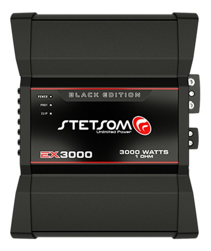 Módulo Amplificador Stetsom Ex3000 Black 1 Ohm 3000 Wrms