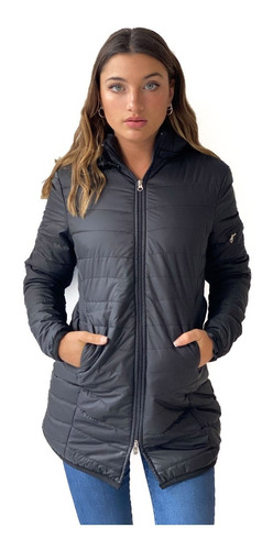 Campera Inflable Tipo Parka Con Capucha Wind- Kout Mujer