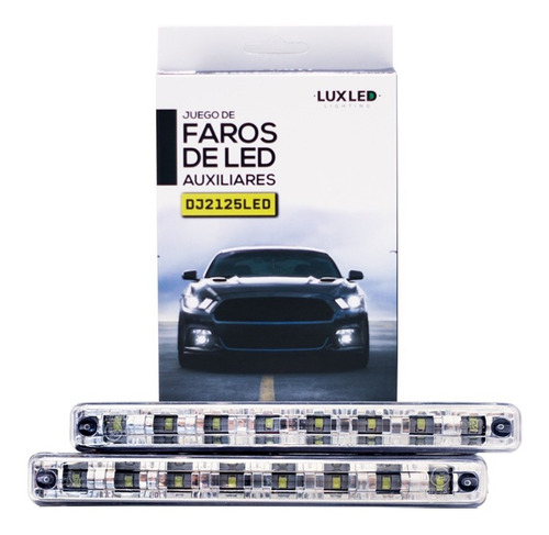 Faros Led Auxiliares Cob 12v El Par Autos Motos 4x4 Off Road