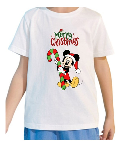 Polera Niño Unisex Mickey Navidad 4