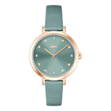 Reloj Lacoste 2001367 De Piel Verde Para Mujer