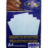 Papel Especial Texturizado Casca De Ovo 180g A4 50 Fls Cor Azul-celeste