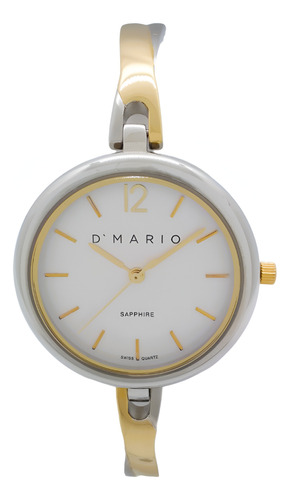 Reloj Dmario Fg1637 Mujer Cristal Zafiro 100% Original 