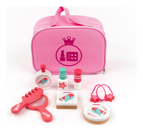 Juego De Maquillaje De Belleza De Madera  Kit De 10 Piezas 