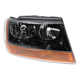 Optica P/ Jeep Grand Cherokee 1999 2005 F/negro G/ambar Der.