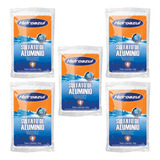 Kit 5x Sulfato Tratamento Piscina Alumínio Hidroazul 2kg