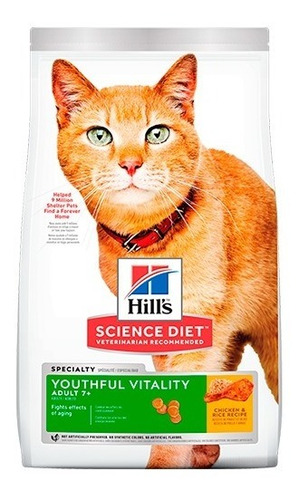 Hills Gato Adult 7+ Youthful Vitality 1.36kg Razas Mascotas