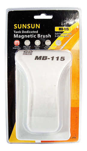 Sunsun Limpador Magnético Aquario Mb-115 Vidros Até 29mm