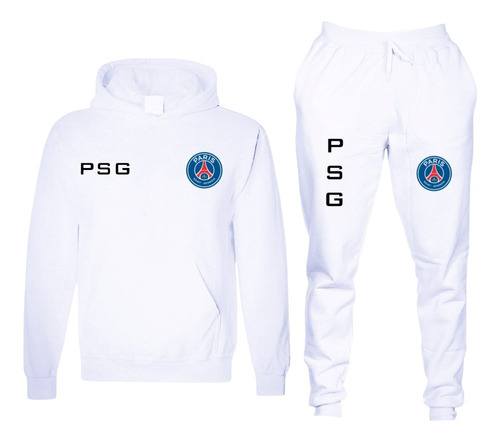 Moletom Conjunto Psg Blusa Calça Abrigo Infantil Juvenil