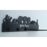 1 Porta Chaves E Carteira Harry Potter  Mdf 