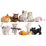 Blingparty Juego De 10 Figuras De Gato, Diseño De Gatito Kaw