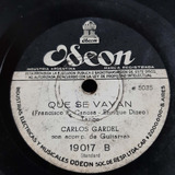 Pasta Carlos Gardel Guitarras 19017 Odeon C206