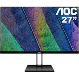 Monitor Aoc 27 Full Hd Hdmi Vga Sin Bordes 27v2 Color Negro