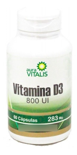 Vitamina D (d3 800 Ui) 60 Capsulas Fortalece Sistema Inmune
