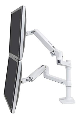 Ergotron ? Brazo De Monitor Dual Apilable Vertical Lx, Sopor