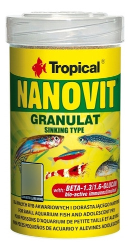 Alimento Tropical Peces Nanovit Granulat 175g