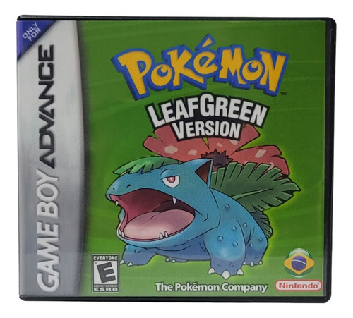 Cartucho Fita Pokémon Leaf Green Em ( Português ) Gba/nds