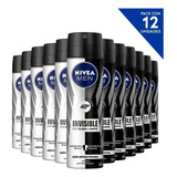 Kit 12 Desodorantes Nívea Invisible For Black & White Clear